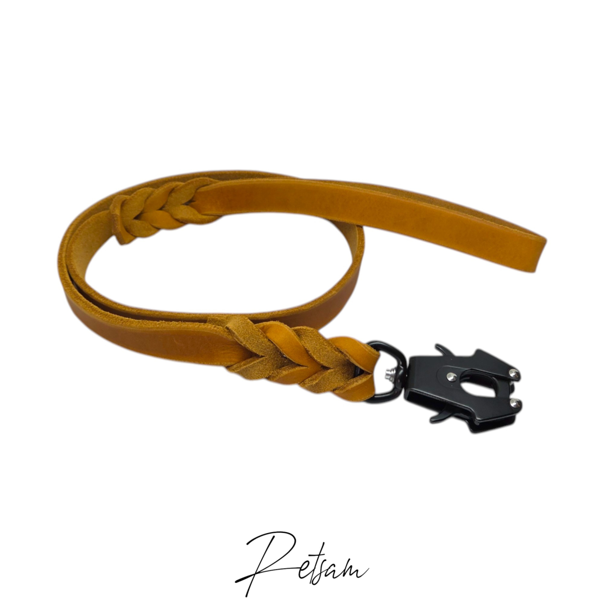 Fettlederleine, 1m Länge, FROG Karabiner MIT Handschlaufe