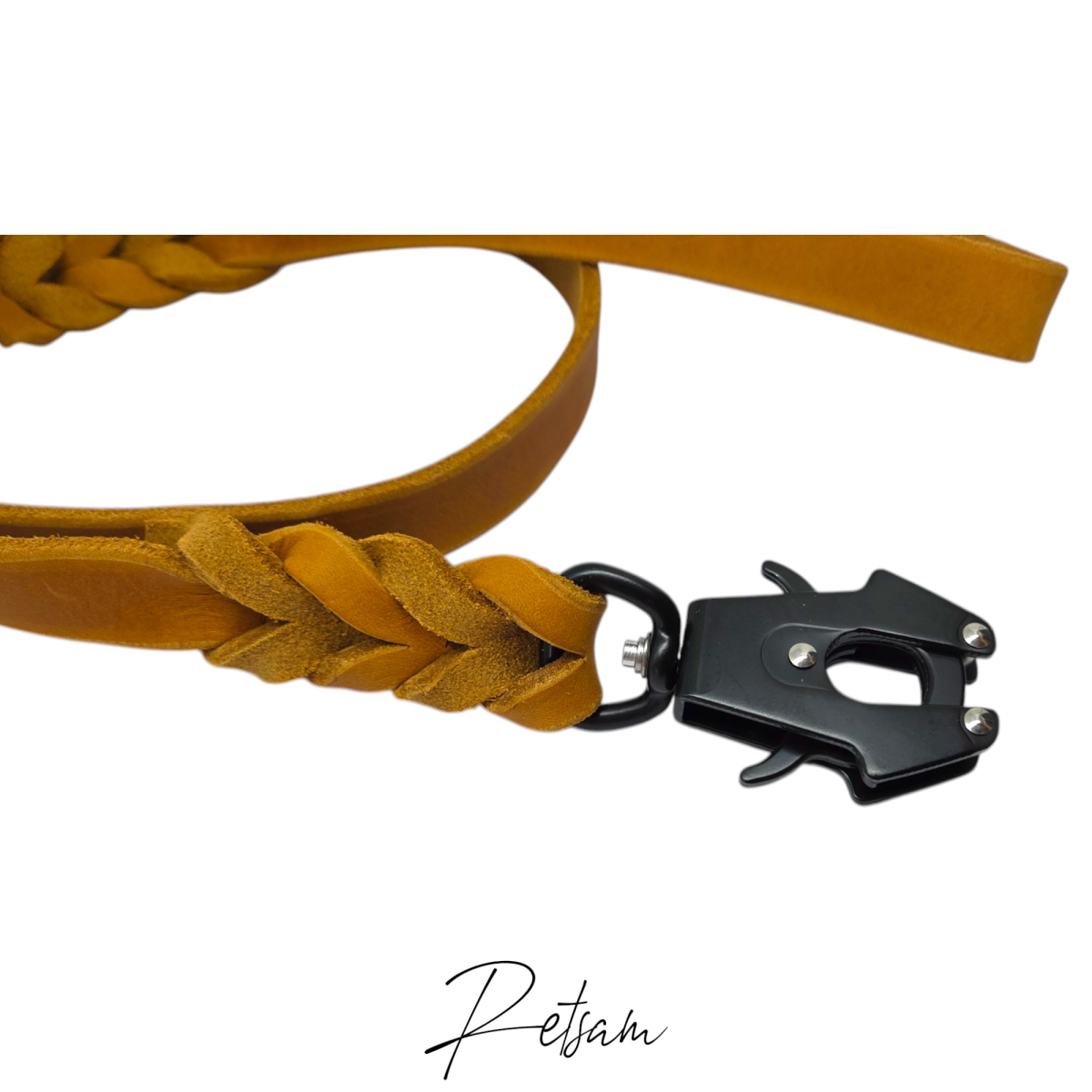Fettlederleine, 1m Länge, FROG Karabiner MIT Handschlaufe