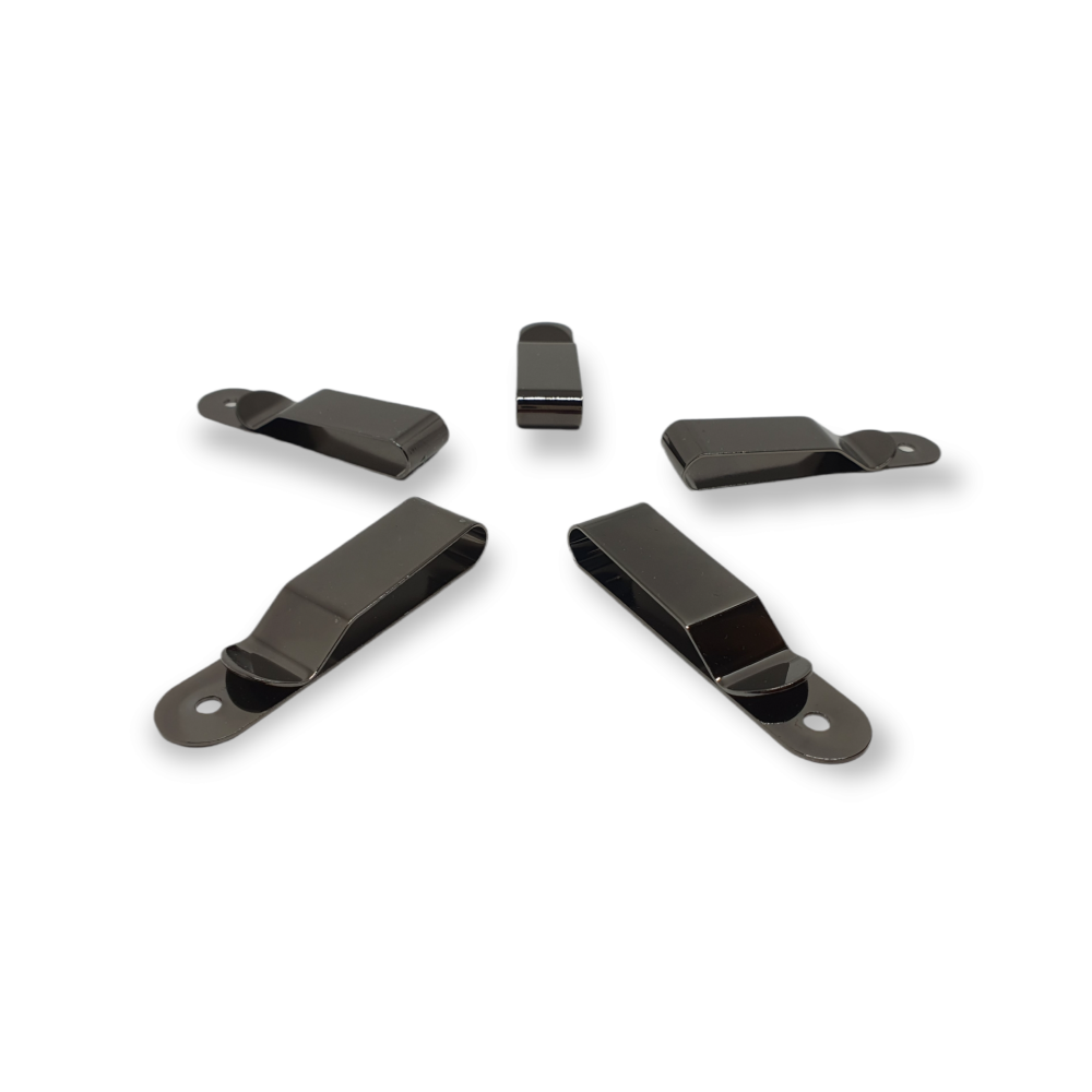 Gürtelclip "schwarz" schmal (95)