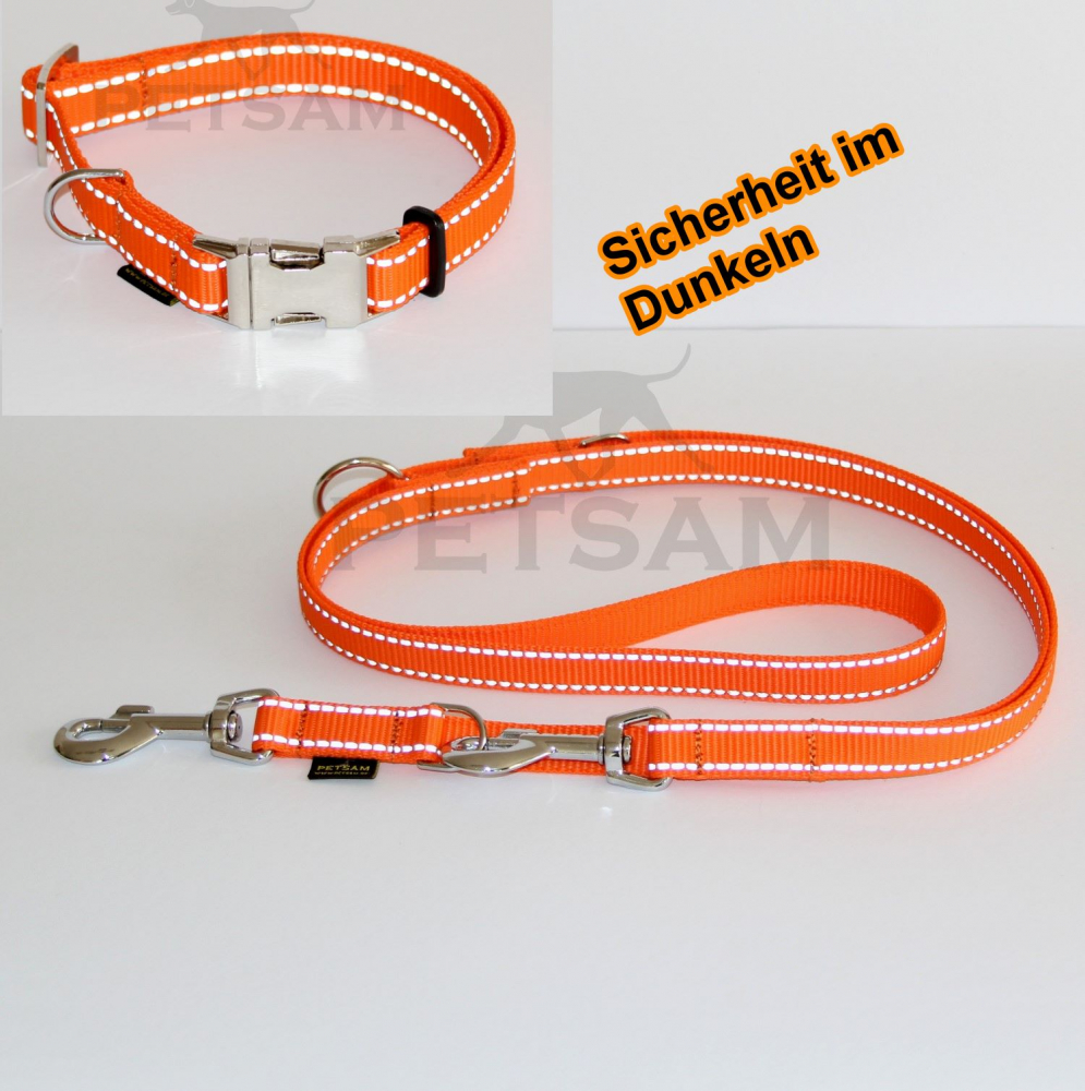 Halsband "Zugstop" Edelstahl SAFE Reflex verstellbar