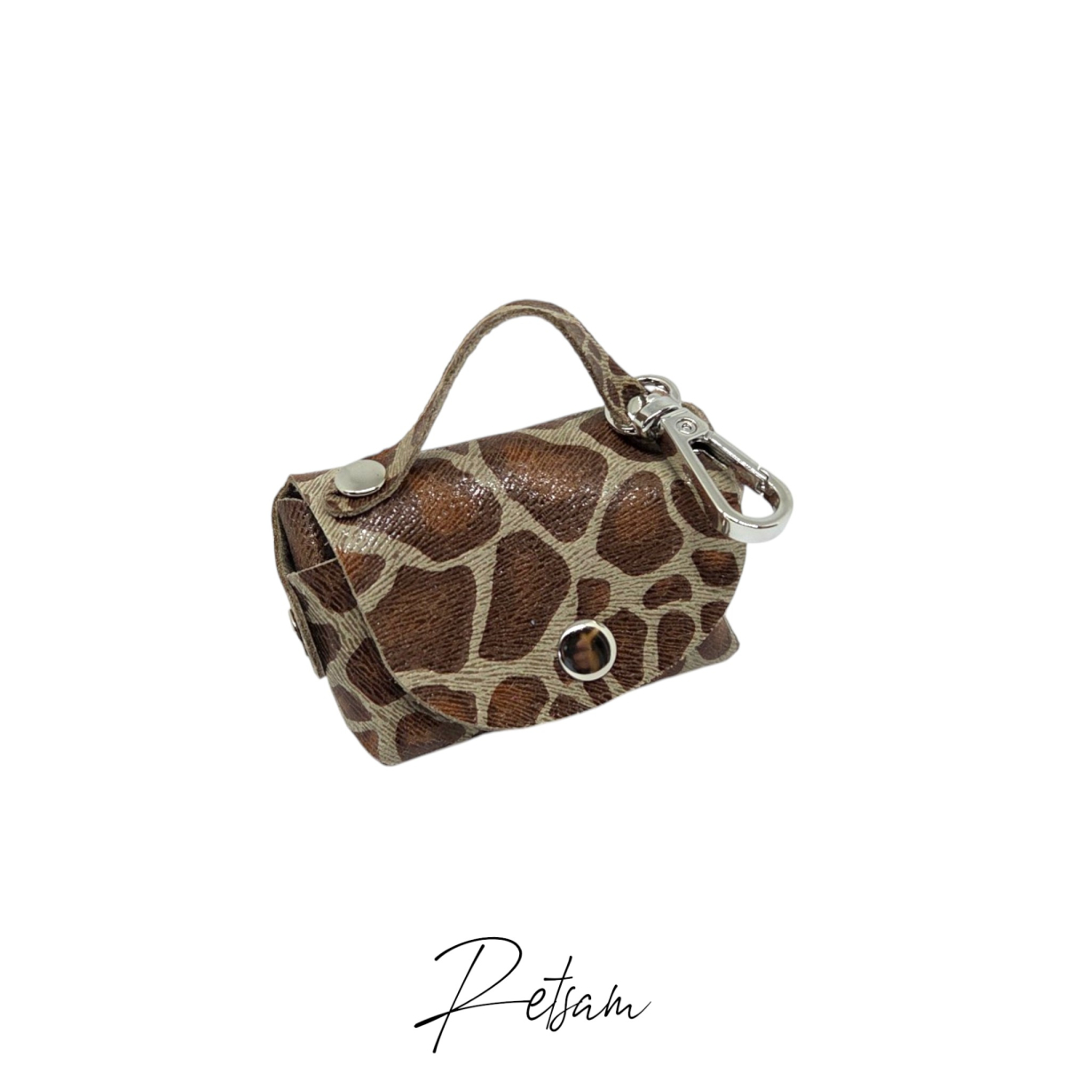 Kacktüten-Tasche braunleopard Leder (73)