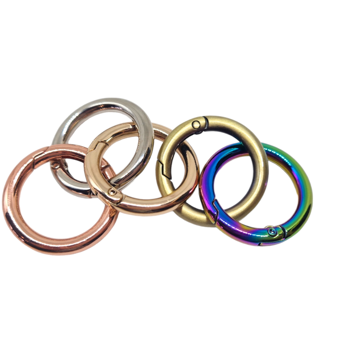 Klick-Ring LIGHTGOLD Klappring Ring zum Öffnen Klickring