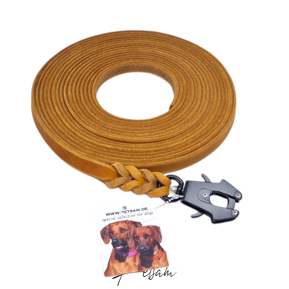 Fettlederleine, 10m Länge, FROG Sicherheitshaken MIT Handschlaufe