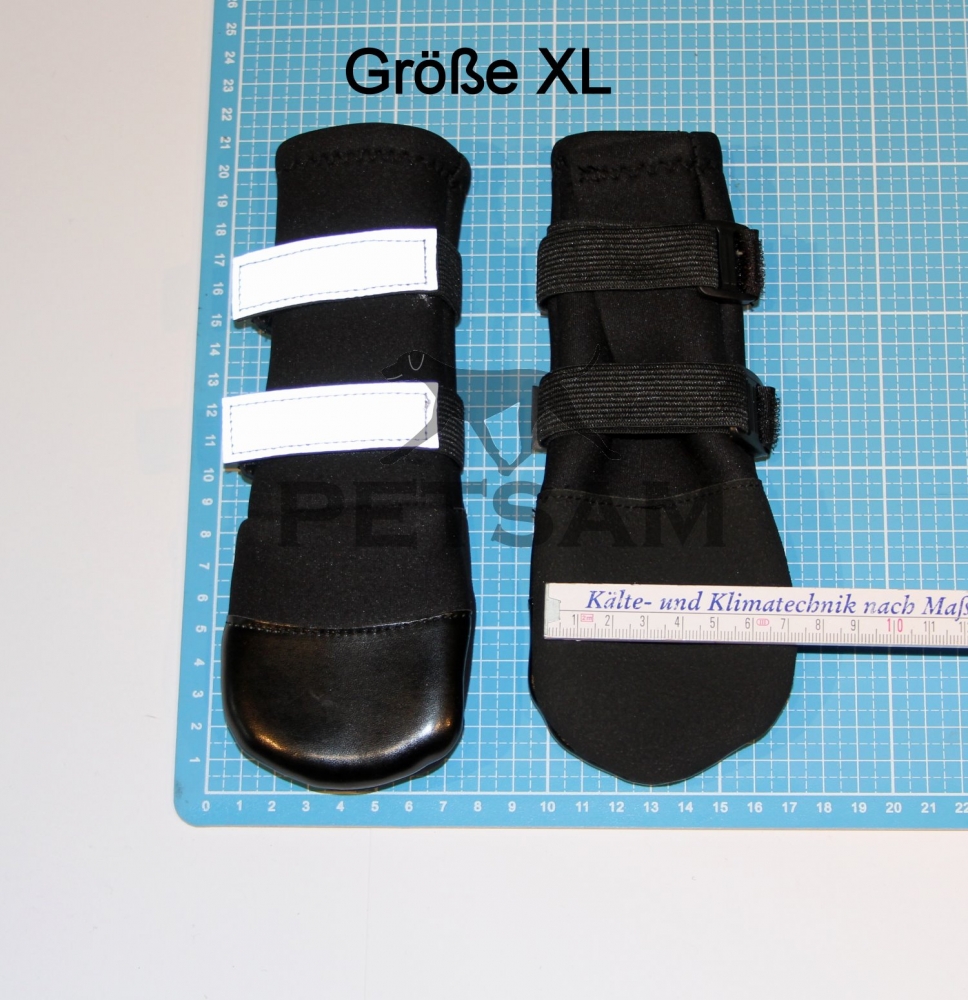 Neopren-Pfotenschutz Gr. XL mit Klettverschluss (2 Stück)