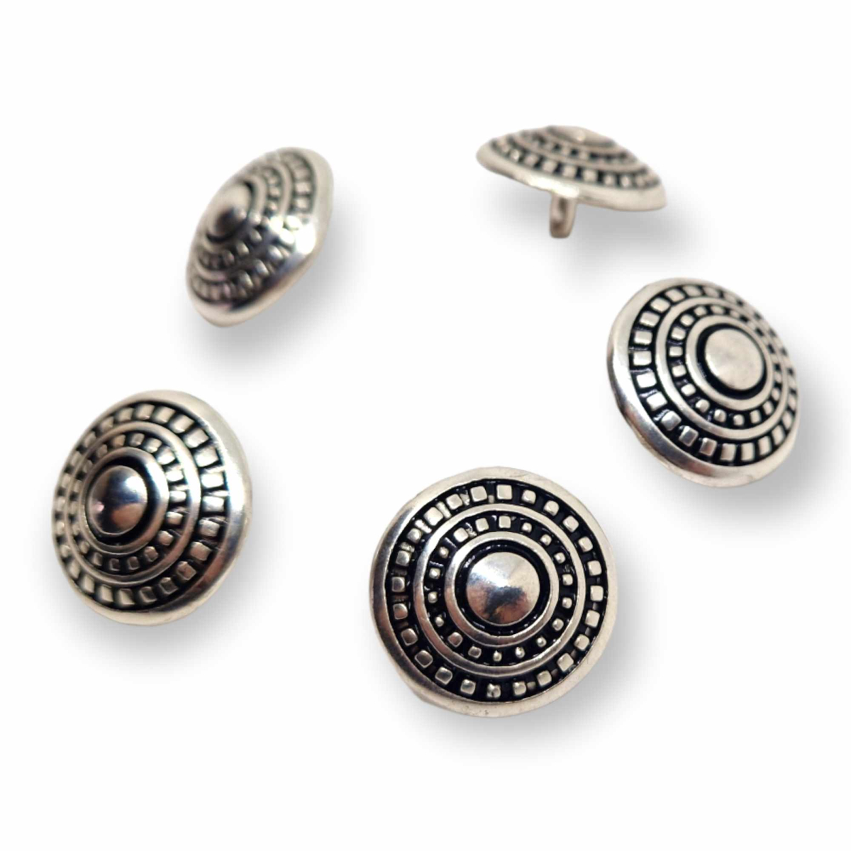 Atlantis Zierniete 20mm Silber (100) glänzend