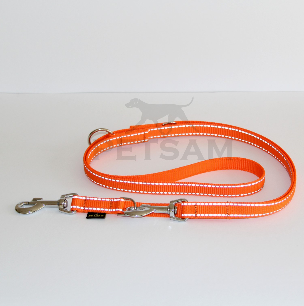 Leine 3fach verstellbar Edelstahl SAFE Reflex