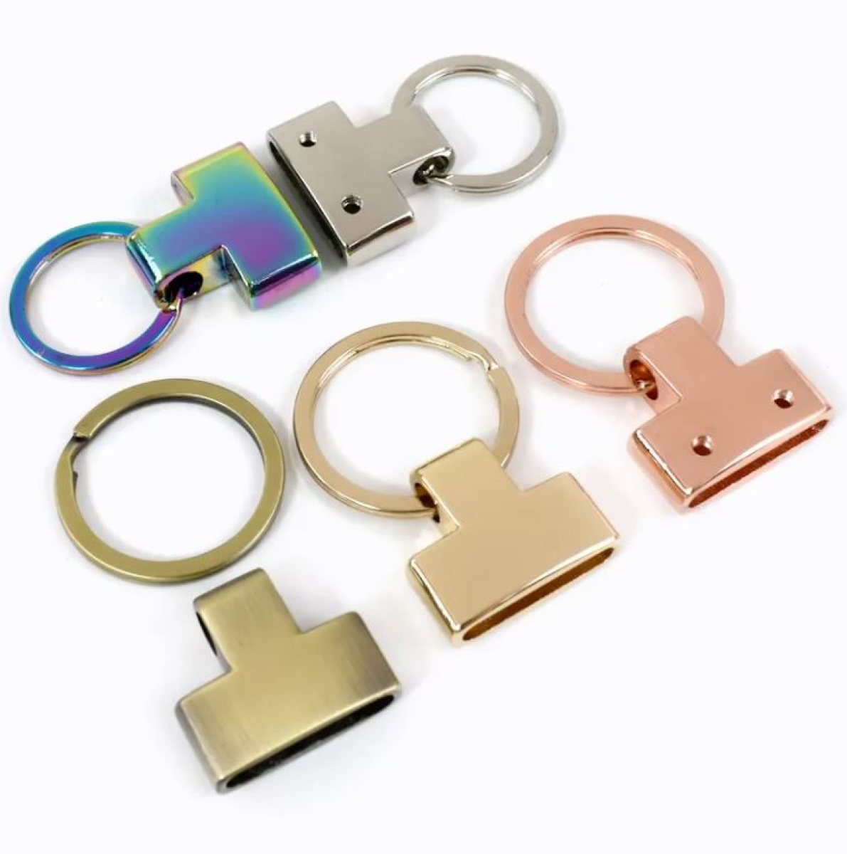 Schlüsselanhänger DIY Gold mit Schlüsselring 25mm