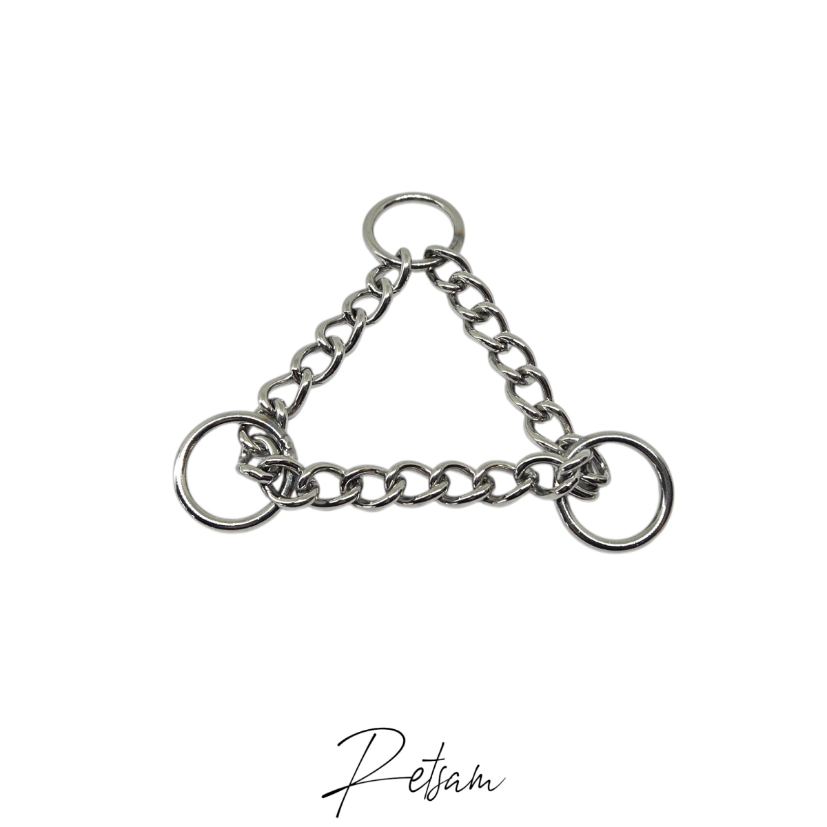 Silber Zugstopkette 19,5mm O-Ringe (12) Hochglanz verchromt