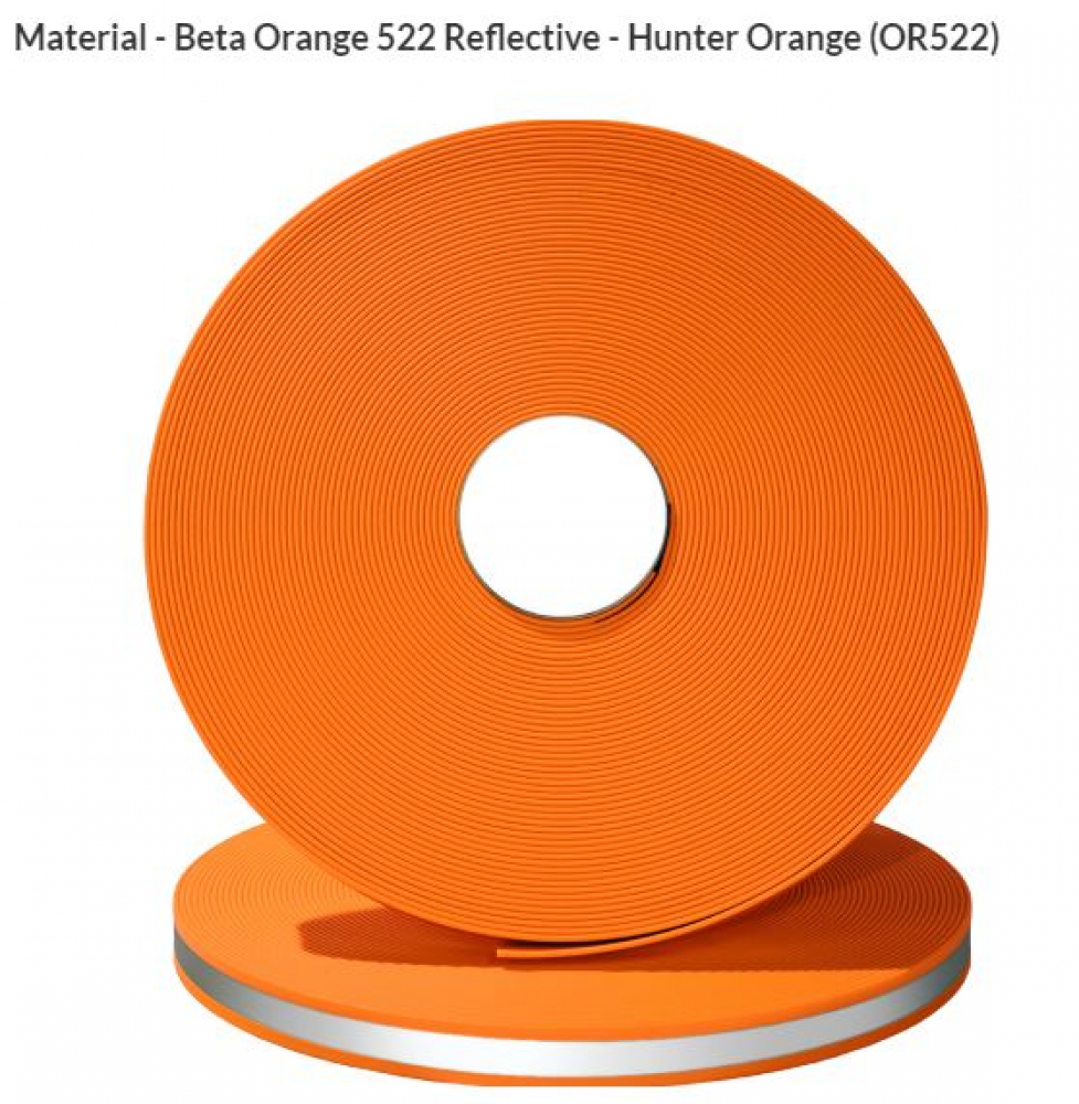 Beta-Reflex BioThane® Neonorange 19mm