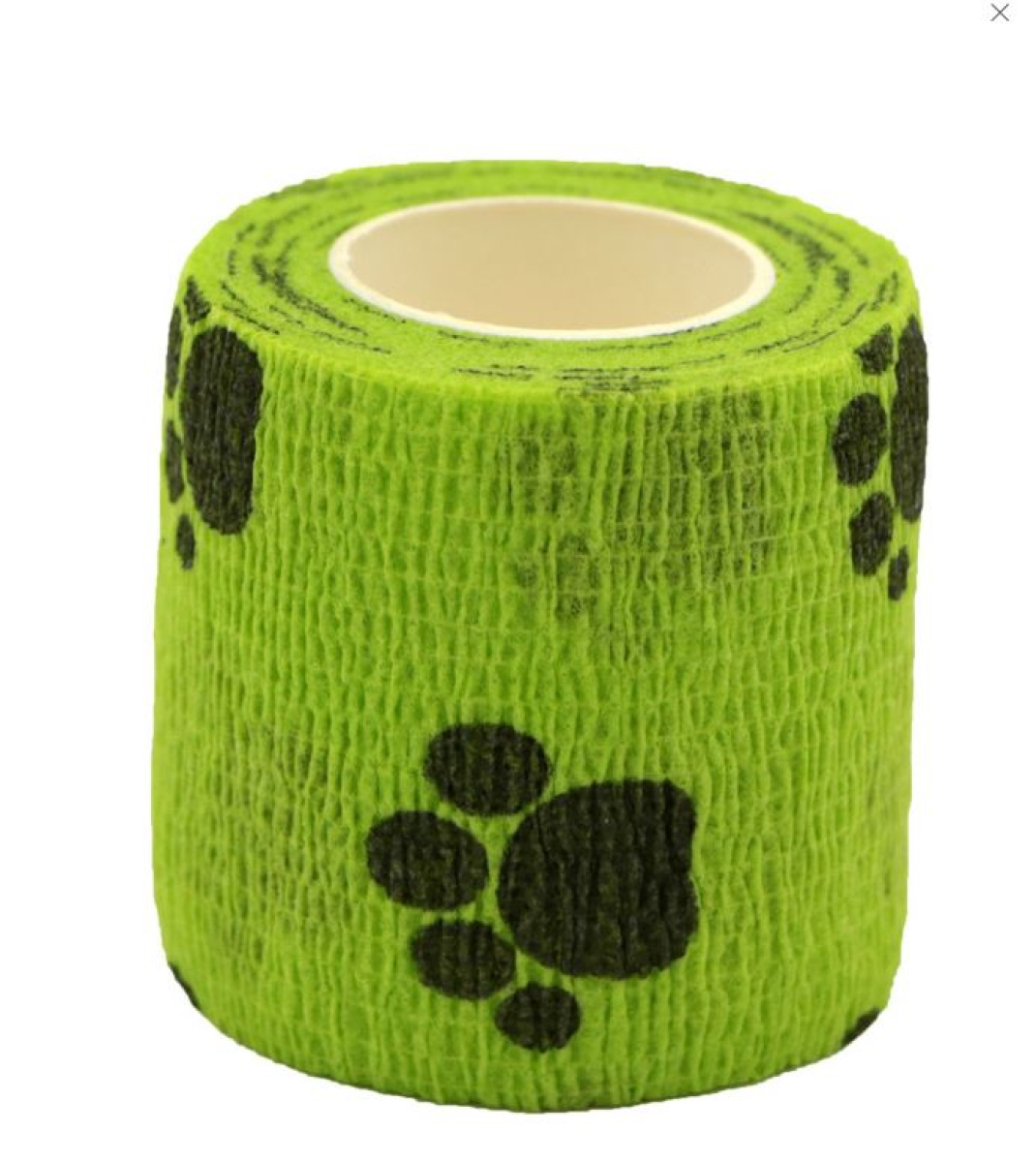 Grün mit Pfote - Flexible Bandage 5cm selbsthaftend - Coflex