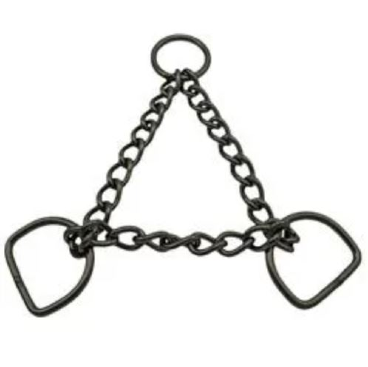 Edelstahl Schwarz Zugstopkette 20mm D-Ringe (6)