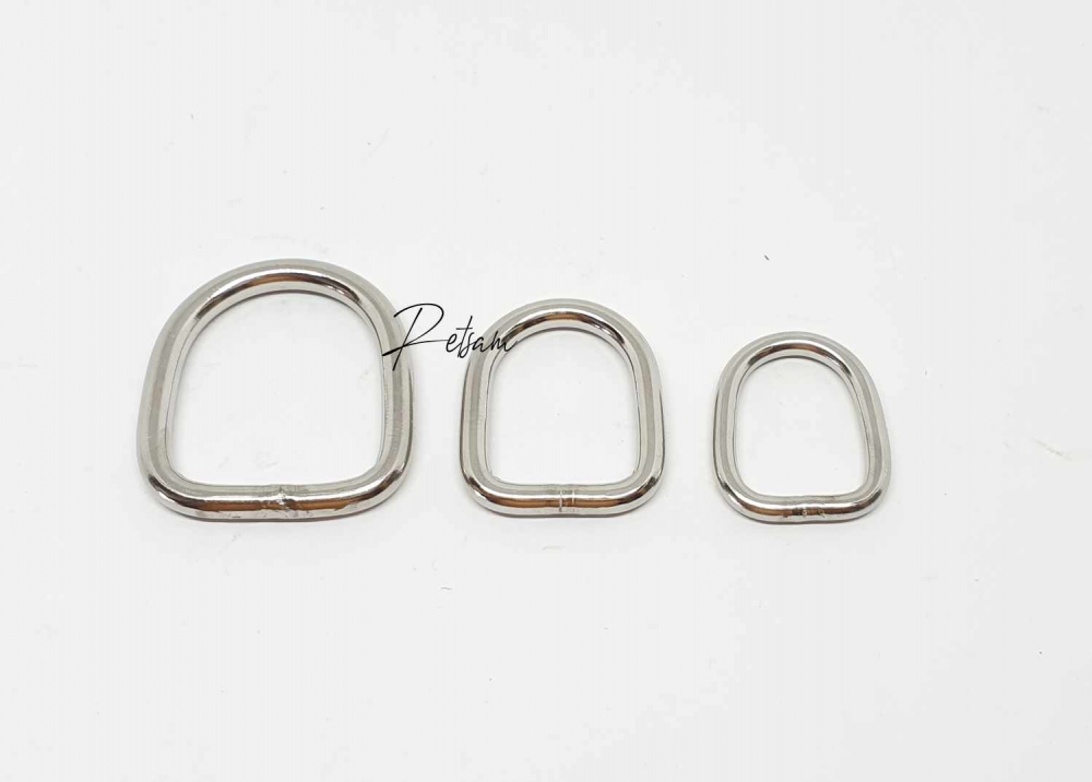 D-Ringe 50mm x 32x6,0mm Kunststoff Halbrund Ring Halbrunde D Ringe D-Ring 10 St 