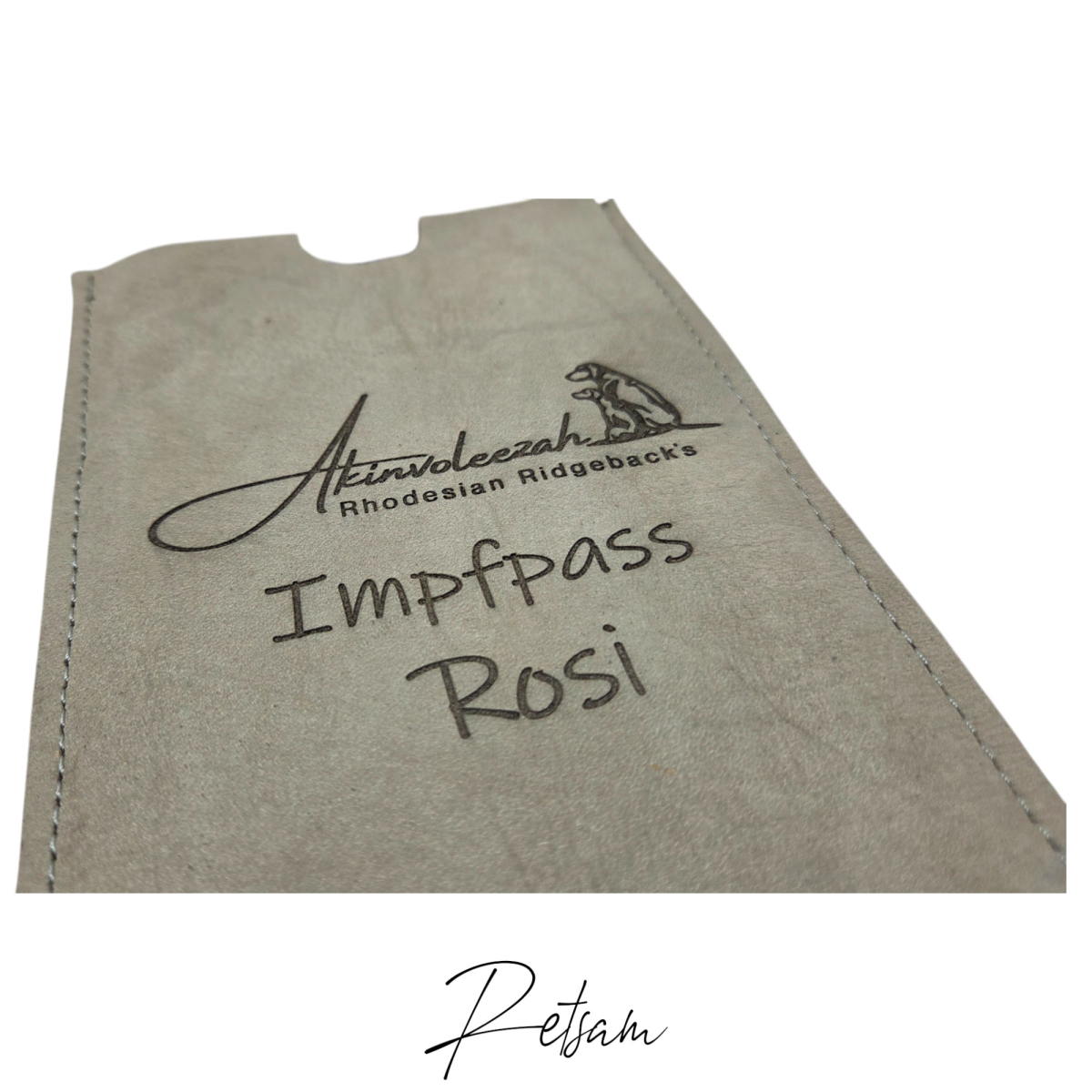Logo / Text Züchter - Impfpasshülle