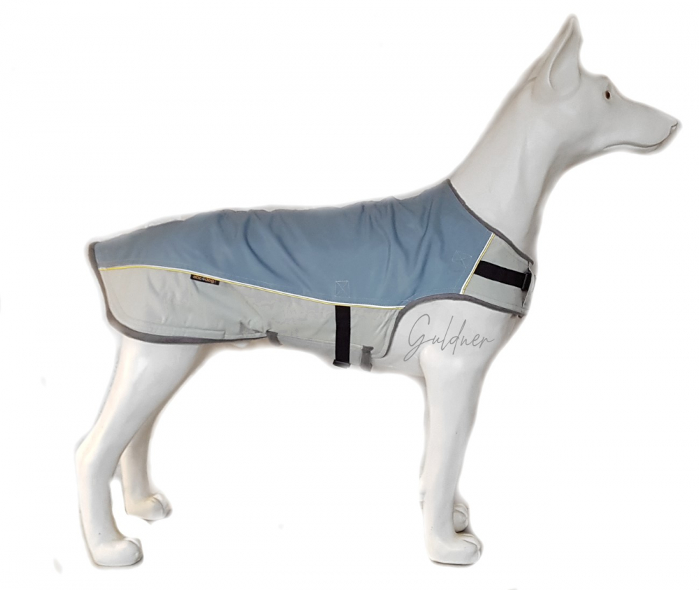 Hundemantel LUX Hellblau / Grau Gr. S