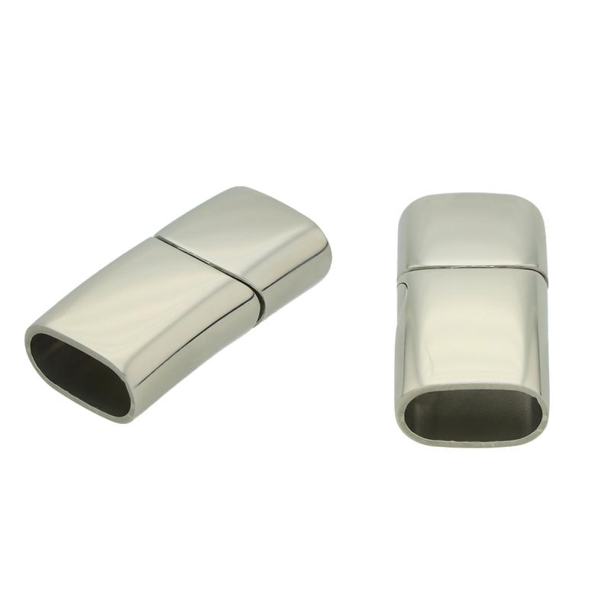 Magnetverschluss Edelstahl poliert für 12mm