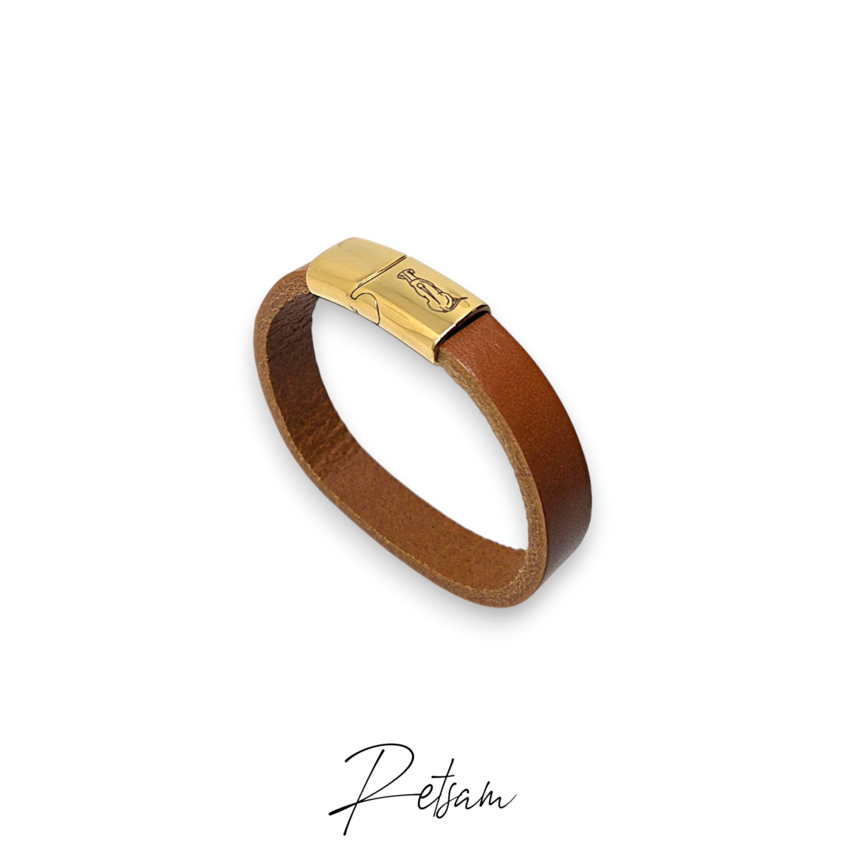 Magnetverschluss Edelstahl Goldfinish für 12mm