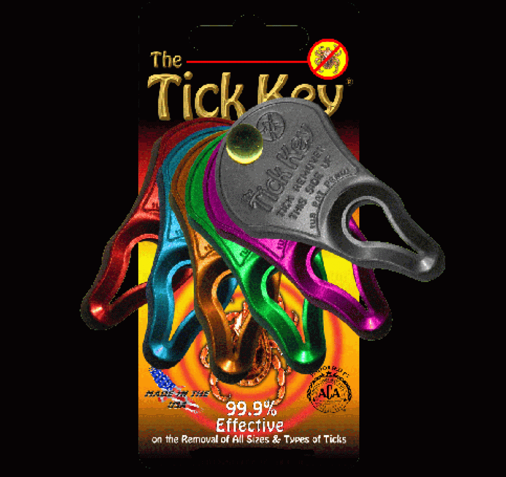 "Tick Key" Zeckenzange Zeckenentferner lila