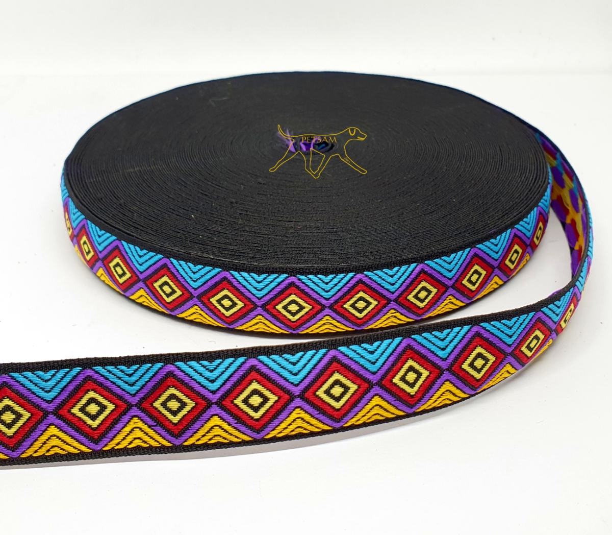 Jacquard Webband "ZickZack" 25mm Breit