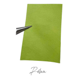 25x80cm Lederstreifen lindgrün sehr fein genarbt (18) Zuschnitt Lederstück Leder