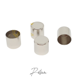 Endkappe für 10mm TAU Silber (abgerundet)