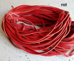 Fettleder Meterware **ROT** 6mm