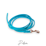 Fettlederleine, 2m Länge, Rosegold Karabiner ohne Handschlaufe