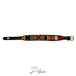 Massai Halsband Kenyan Collection (3) Leder-Perlenhalsband, Handarbeit NEU - Einzelstück