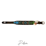 Massai Halsband Kenyan Collection (8) Leder-Perlenhalsband, Handarbeit NEU - Einzelstück