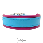 MW-Biothane-Halsband mit Leder unterlegt, sehr stabil!