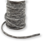 7mm (Kunst)Leder-Kordel grau gemustert