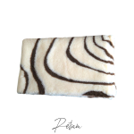 Vetbed Hellbeige mit braunen Linien 150cm x 100cm