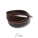 Vegetabil gegerbter Vollrind-Lederriemen Farbe Dunkelbraun - Premiumqualität Gürtel