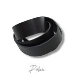 Vegetabil gegerbter Vollrind-Lederriemen Farbe Schwarz - Premiumqualität Gürtel