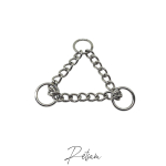 Silber Zugstopkette 19,5mm O-Ringe (12) Hochglanz verchromt