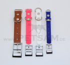 Paracord Adapter Biothane SHORT Doppelschnalle silber eckig Vierkantring