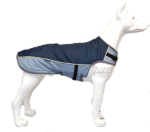 Hundemantel LUX Dunkelblau / hellblau Gr. S