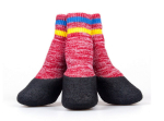 Hundesocken WASSERFEST rot melliert